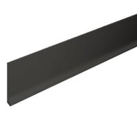 Skirting strip aluminium black