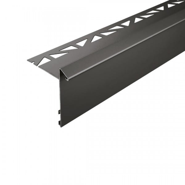 Balcony angle profile with drip edge anthracite 13 mm 60 mm