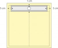 Duschboard quadratisch, 1-seitiges Gefälle bemaßt