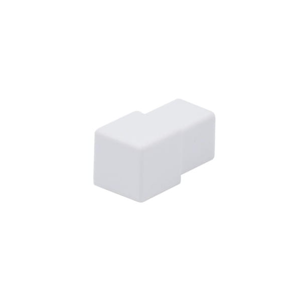 Quadratecken PVC weiß (Blister) VE 2Stk; Höhe:9 mm