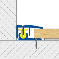 Drawing DURAL TRIFLOOR end profile angular