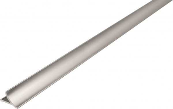 Anschlussprofil aus Aluminium silber, H= 8 mm