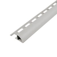 Viertelkreisprofil PVC silbergrau Viertelkreisprofil PVC silbergrau