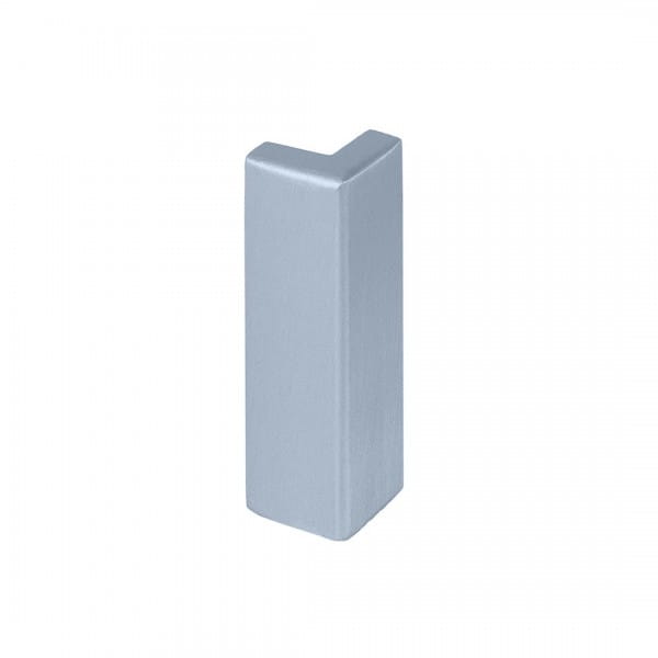 Buitenhoekstuk balkonhoekprofiel T-vorm platinagrijs 40 mm