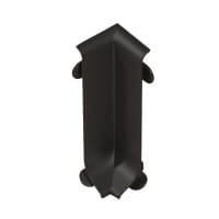 Internal corner skirting strip black