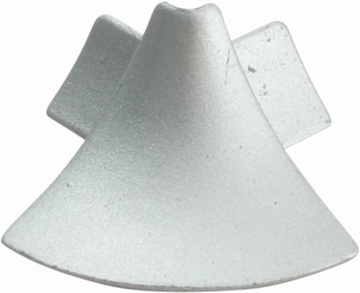 Anschlussprofil Außenecke silber
