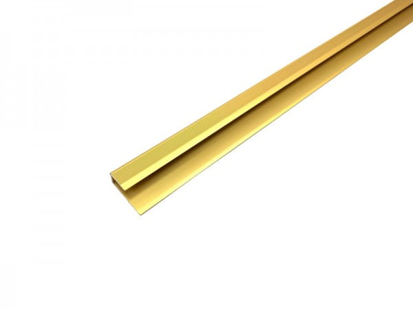 Parkettabschlussprofil aus Aluminium gold