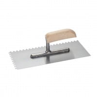 Vlakspaan met tanden van 6 x 6 x 6 mm
